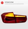 Compatible with 2013-2018 BMW 3 Series F30/F35 Rear MP Style LED Sequential Signal Daytime Running Brake Light.