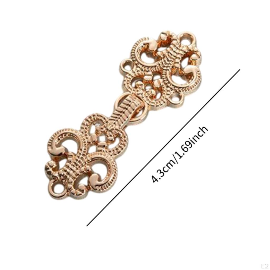 5 Pack Cloak Clasp Fasteners for Jackets, Dresses, And Sweaters