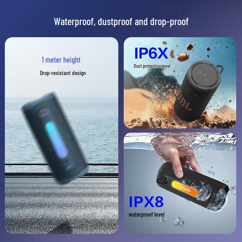 JBL GRIP Portable Waterproof Bluetooth Speaker