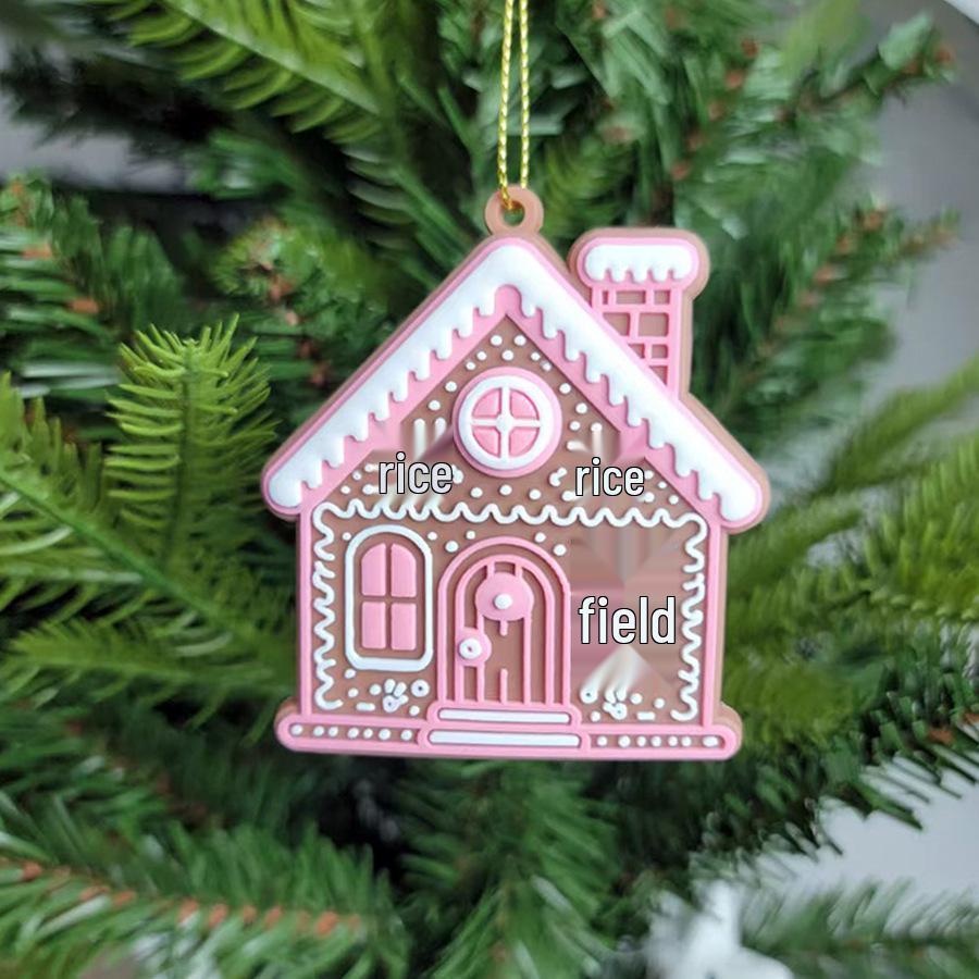 15pc Gingerbread Man Christmas Tree Ornaments - Soft PVC Hanging Decorations
