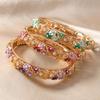 Doppelarmreif Hohlblumenarmreif Chinesisches Damen-Armband Schmuck Geschenke