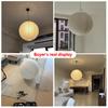 Japanese Zen Chandelier Simple Internet Celebrity Homestay Living Room Lamp Wabi-sabi Style Round Ball White Rice Paper Pendant
