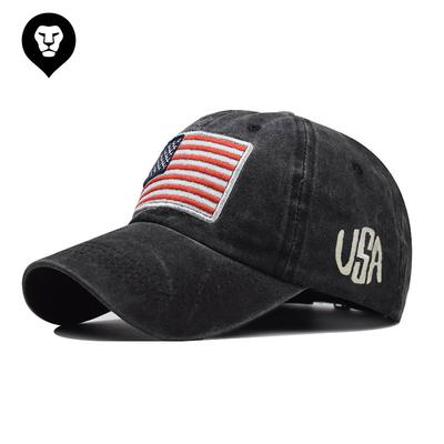 EBay hat gewaschene alte Alphabet Baseballkappe klassische Flagge Baumwollmütze