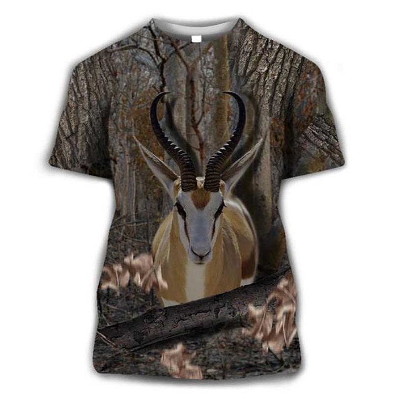New Animal Camouflage Hunting 3D Print T-Shirts Men Women Summer Short Sleeve T Shirt Oversized Harajuku Tops Tees Kids Clothing