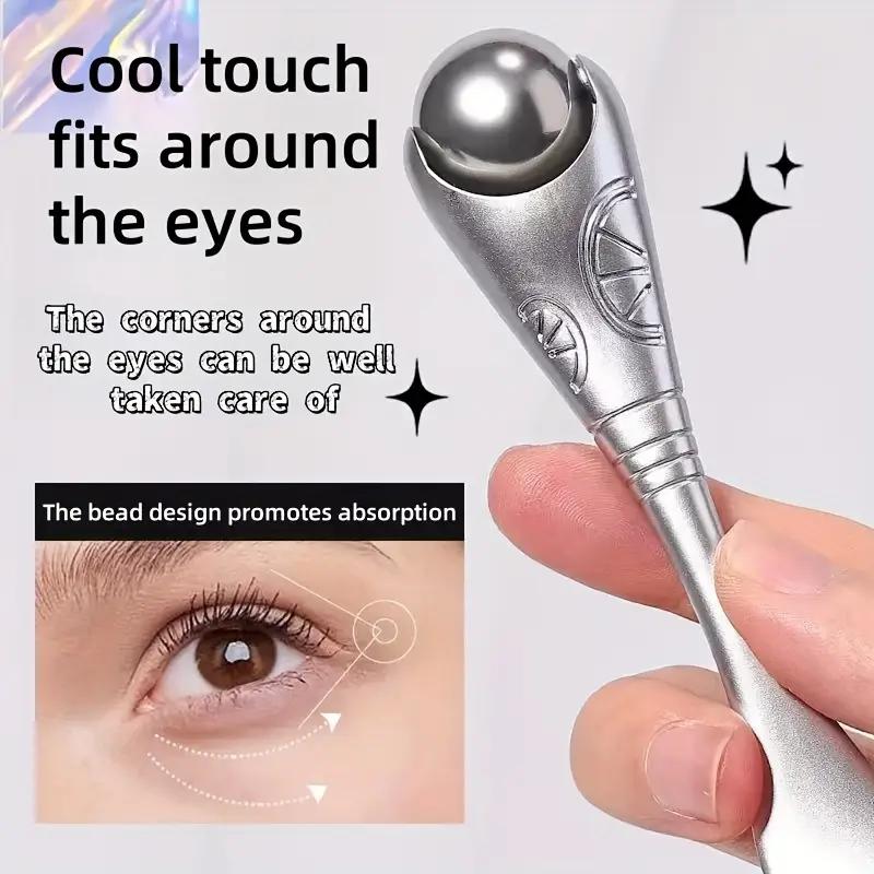 1PCS Dual-head Dual-use Eye Roller Massage Stick To Remove Eye Bags and Dark Circles Eye Cream Auxiliary Tool Massager