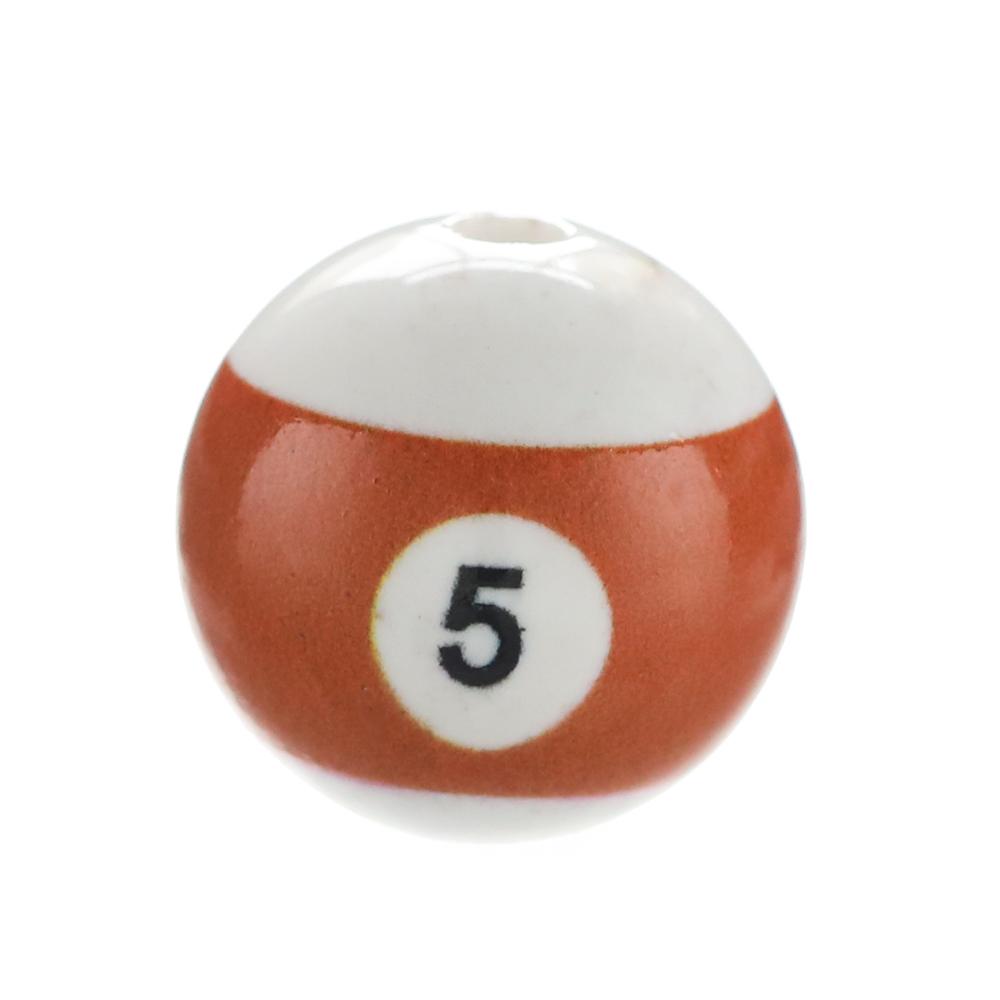 10pcs/Lot 16mm Colorful Acrylic Big Hole Billiards Ball Beads for Jewelry Making DIY Bracelet Necklace Accessories