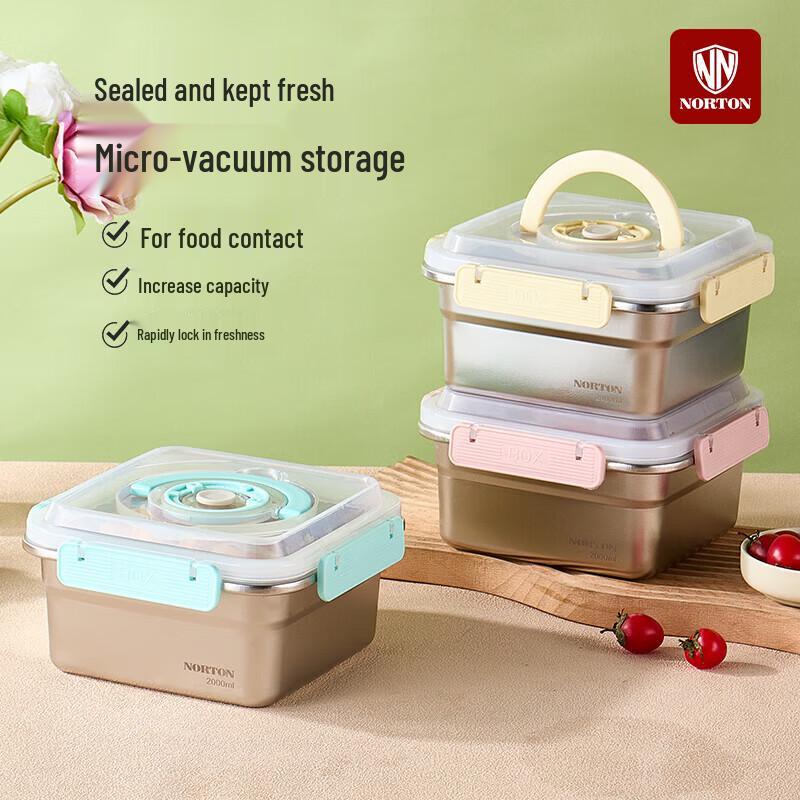 Norton Victor 3-Piece Stainless Steel Food Storage Set