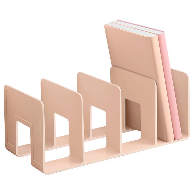 Thickened 4-Grid Plastic Book Stand and File Holder