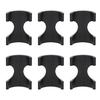 6Pcs Bicycle Reduction Sleeve Handlebar Diameter Diminish 31.8 To 25.4 for Road Bike Handlebars Thickened Lining