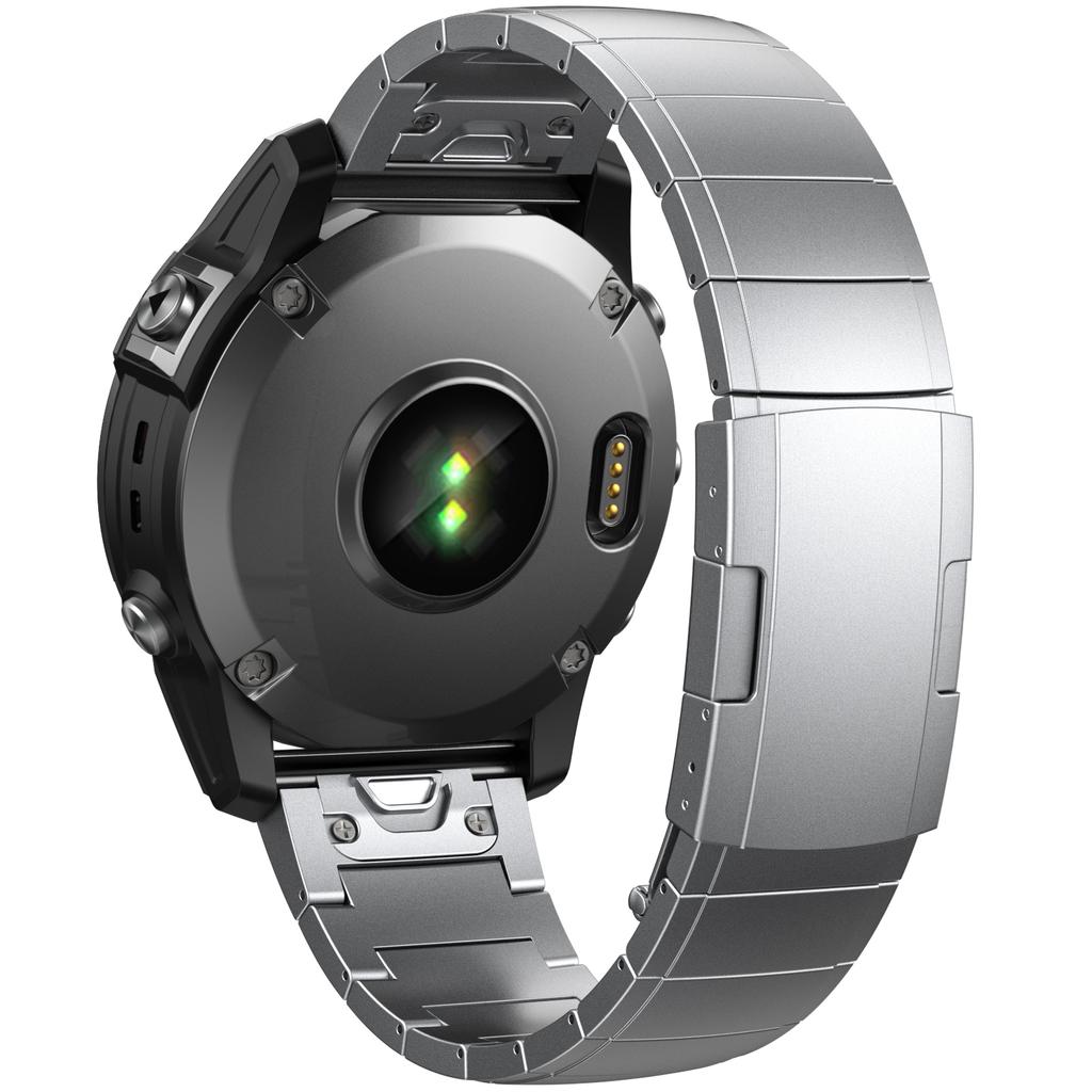 22 26mm Titanium Quick Release Strap For Garmin Fenix5 5XPlus 6 6XPro 7 7X Tactix 7Pro Metal Wristband Easy Fit Watch Bracelet