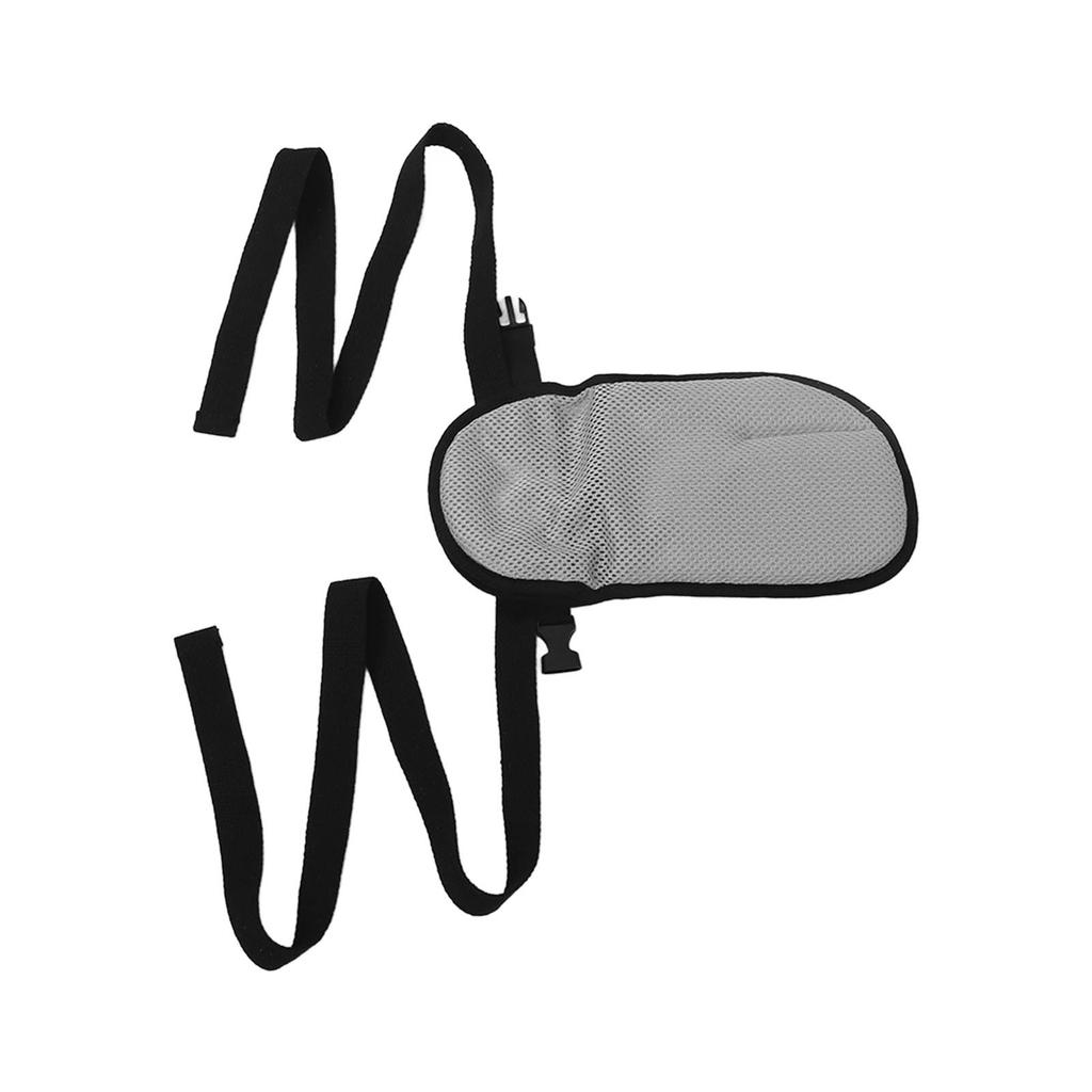 Netz Demenz Handfesselhandschuh Atmungsaktiv Verstellbar Sicherheitskontrollhandschuh für ältere Menschen Grau