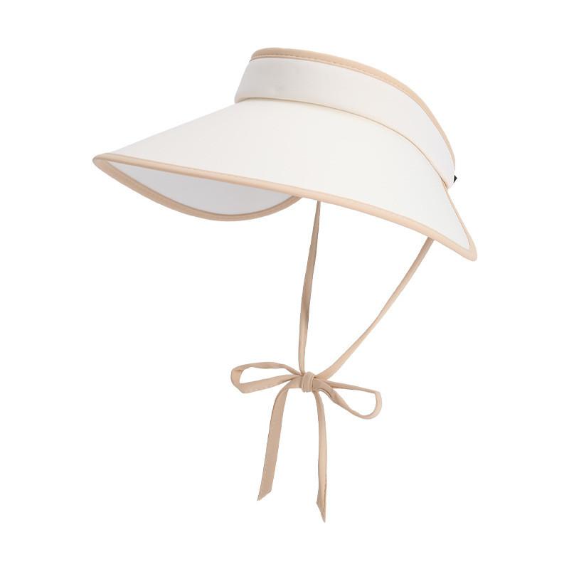 Ice Silk Summer Sun Hat With Large Brim And Bow For Women Sun Protection Lightweight