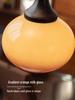Mid-Century Wabi-Sabi Walnut Glass Pendant Light for Entryway, Hallway, Bar, Study, or Bedroom.