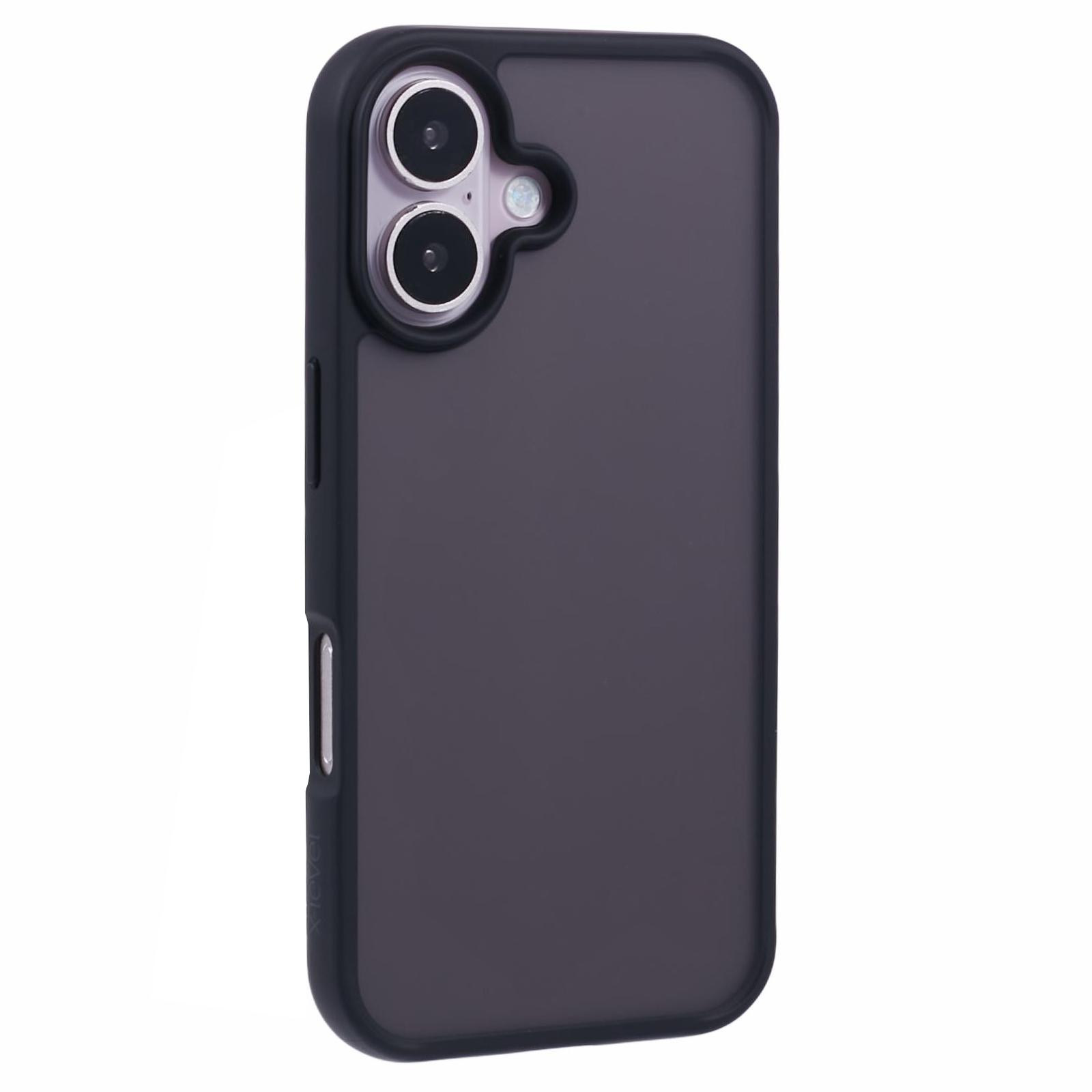 

X-LEVEL For iPhone 16 Case Acrylic + TPU Rubberized Protective Phone Cover