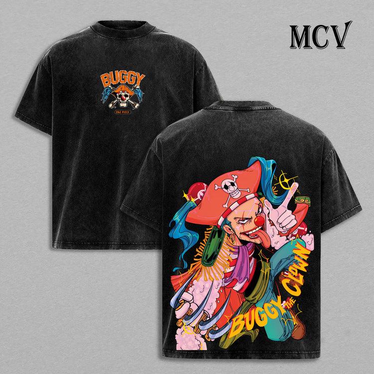 One Piece Anime Men's Women's Vintage Washed Oversized T-shirt Hip Hop Streetwear Y2k Harajuku Cotton Short Sleeve High Quality Female Male Clothing