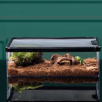Sköldpaddstank Med Andningshål Akvarium För Fisk Multifunktionella Områden Helvy Akvarium För Reptil Litet Husdjur Krypbox