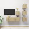 Vidaxl 5-Cz. TV-Schrank-Set, Sonoma-Eiche, Spanplatte