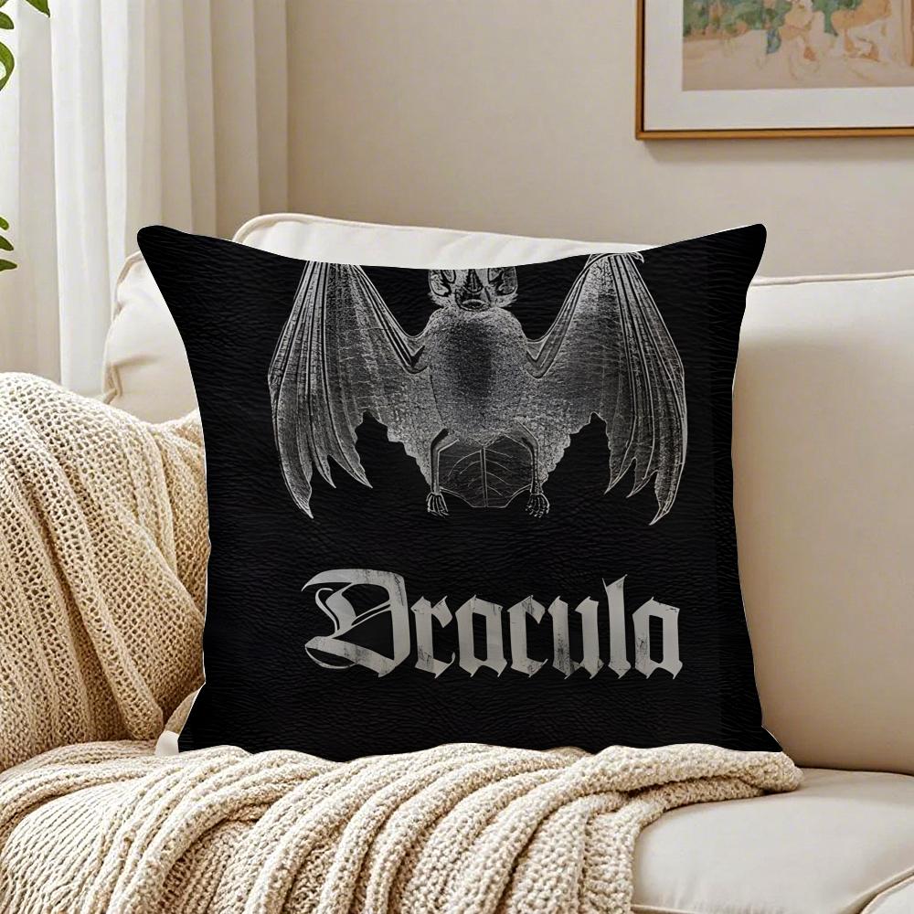 Federa per Cuscino D-Dracula Vampiro Oscuro Federa per Cuscino Anti-Acari Decorazione Divano Soggiorno Cuscino Stanza