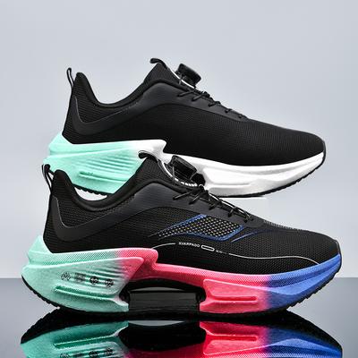 High Quality Walking Men's Sneakers Basketabll Breathable Rotating Button Shoes For Men Lightweight Running Sport Women's Shoes