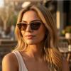 New Trendy Cat Eye Retro Metal Frame Sunglasses High-End Uv Resistant Sunglasses For Men And Women 2508