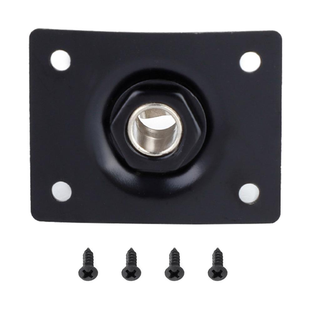2 Piezas Jack de Entrada Metálico 1/4 de Pulgada Piezas de Guitarra Reemplazo Placa de Jack de Salida Guitarra Eléctrica