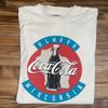 Vintage Coca-Cola Shirt Mens XL 90's White Wisconsin Proud Retro Soda Promo