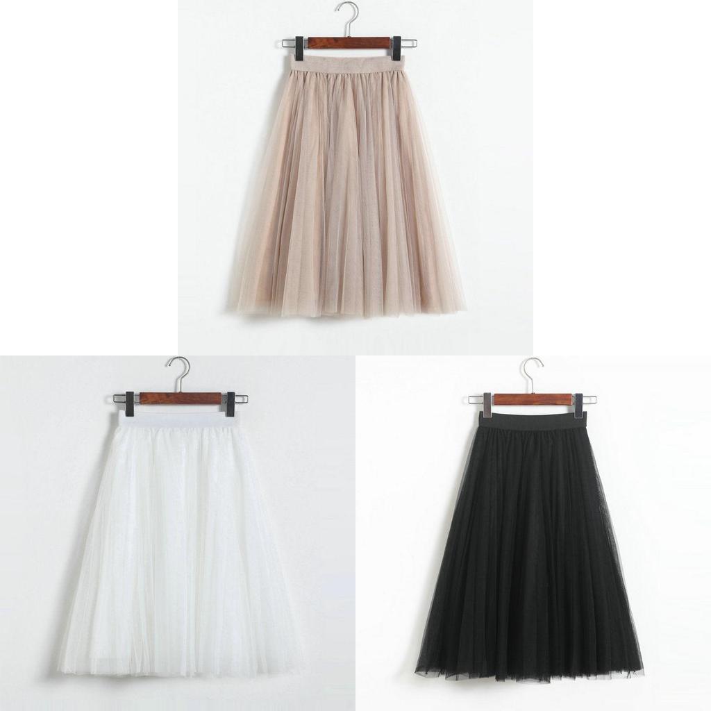 Premium Quality Women's 3 Layer Tutu Ballet Skirt Tulle Petticoat For Vintage Elegance