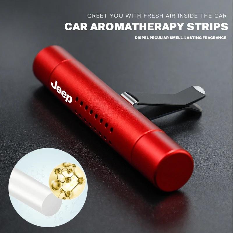 Anti-Odor Car Air Freshener Vent Clip for Jeep Renegade Wrangler JK JL Grand Cherokee Car Perfume Aromatherapy Auto Accessories ALQ1