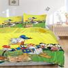 3pcs Spoof Donald Duck Bedding Set, Including 1 Quilt Cover and 2 Pillow Shams, Without Filling, Soft and Comfortable Home Bedroom Fabric, Fashio