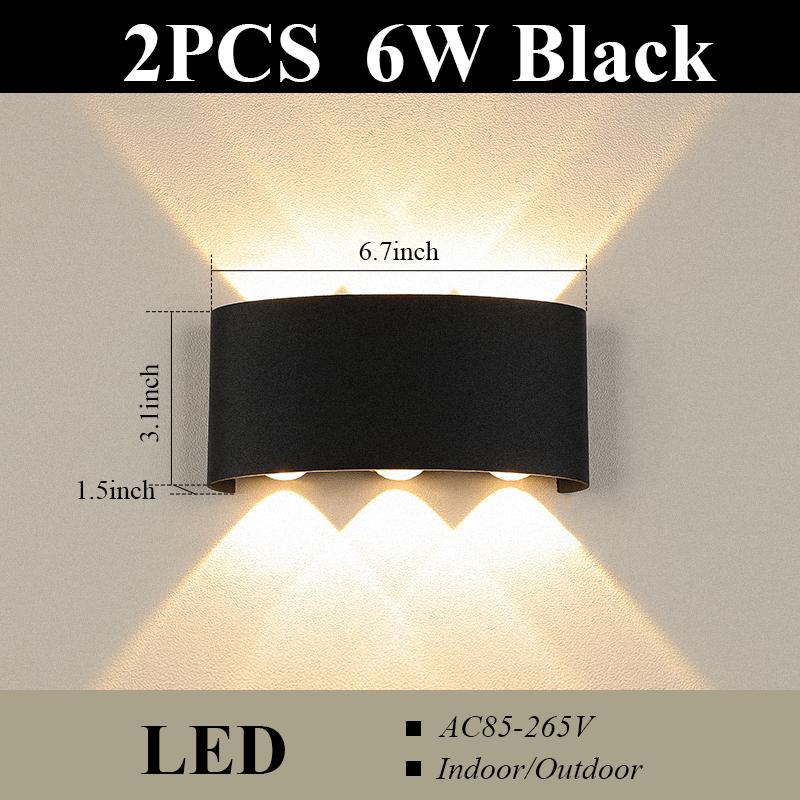 Led Wall Lamp Outdoor Lights Waterproof Sconces Wall Light AC85-265V For Home Indoor Decoration Bedroom Living Room Lighting