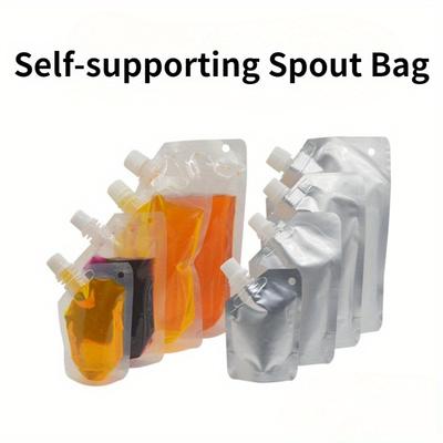 20 BUC Sac cu Pungă cu Piston pentru Băuturi Auto-susținător -- Sac pentru Suc Lichid Sac pentru Băut Lapte de Soia Dimensiune Dezinfectabilă Sac cu Piston pentru Ambalare Alimentară