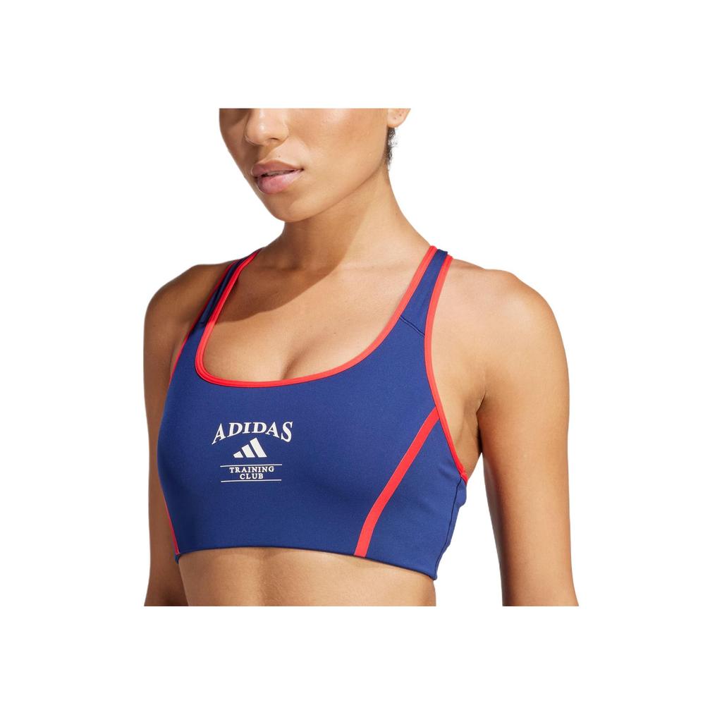 adidas Heritage Powerimpact Mode Schriftzug Bequeme Sportunterwäsche Damen Unterwäsche Tiefblau Pink-Weiß JG6178