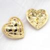 DIY Vintage Gold Heart Clothing Accesories Decorative Buttons Sewing Material Metal Shank Buttons