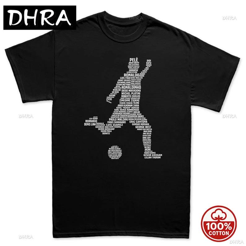 

Unisexs Footballer Soccer Player Legends Tribute T Shirt Tee Top Tshirt Mujer Shirt Printed Tee Punk Cotton Urban Loose Harajuku S