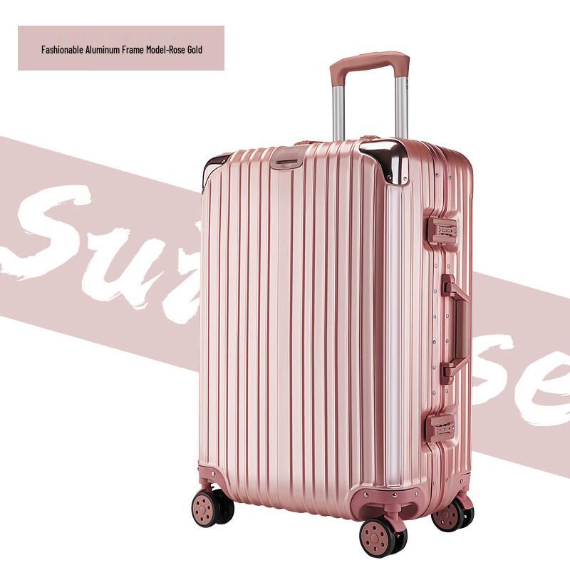 JOURHEY SHI Aluminum Frame Spinner Luggage 24 Inch