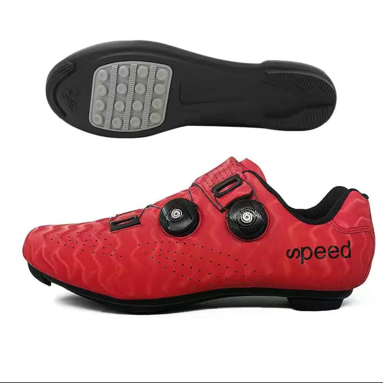 

New road bike mountain bike hard-soled lock shoes cycling shoes men s outdoor unlocked rubber bicycle shoes women 47