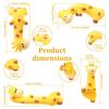 4 Stück Mini-Giraffe Computer-Monitor-Dekoration Giraffe Auto-Armaturenbrett-Ornament Harz-Giraffe Computer-Monitor-Dekoration für Autos Computer