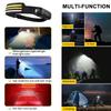 Rechargeable COB LED Induction Headlamp with Built-in Battery 10Mode Sensor Head Flashlight Outdoor Camping Fishing Head Lantern