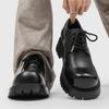 Koreansk version av herrskor Derby svart 2025 höst och vinter FDCP varumärke inre höjdökning 7CM herrskor 66689-N06-J