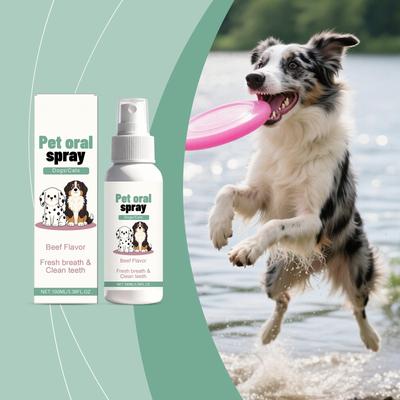 Pet Oral Spray - Freshens Pet Breath. Suitable For Daily Cleaning. Can Be Used For Both Cats And Dogs,100ml