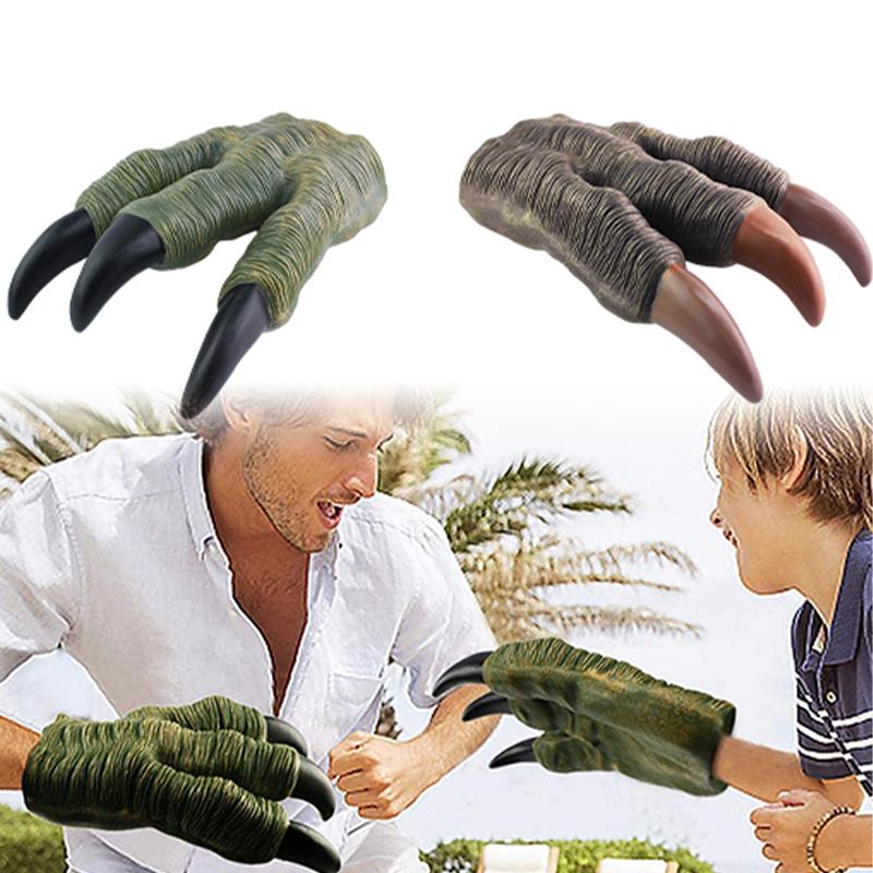 Gloves Halloween Dinosaur Model Animal Hand Puppet Kids Claws Toys Xmas Props