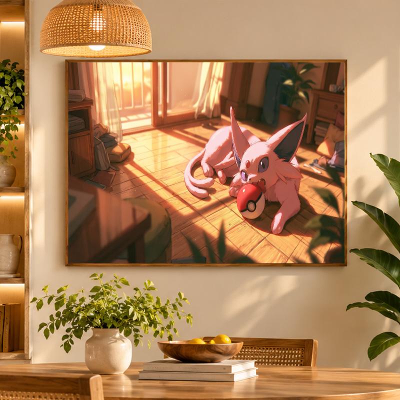 5D Diamond Painting espeon DIY Full Drill Diamond Art Kit Home Decoration