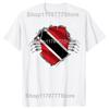 Funny Trinidad Flag Trinidadian T Shirts Cotton Streetwear Birthday Gifts Unisexs Clothing Fashion Casual Loose Oversized T Shirt