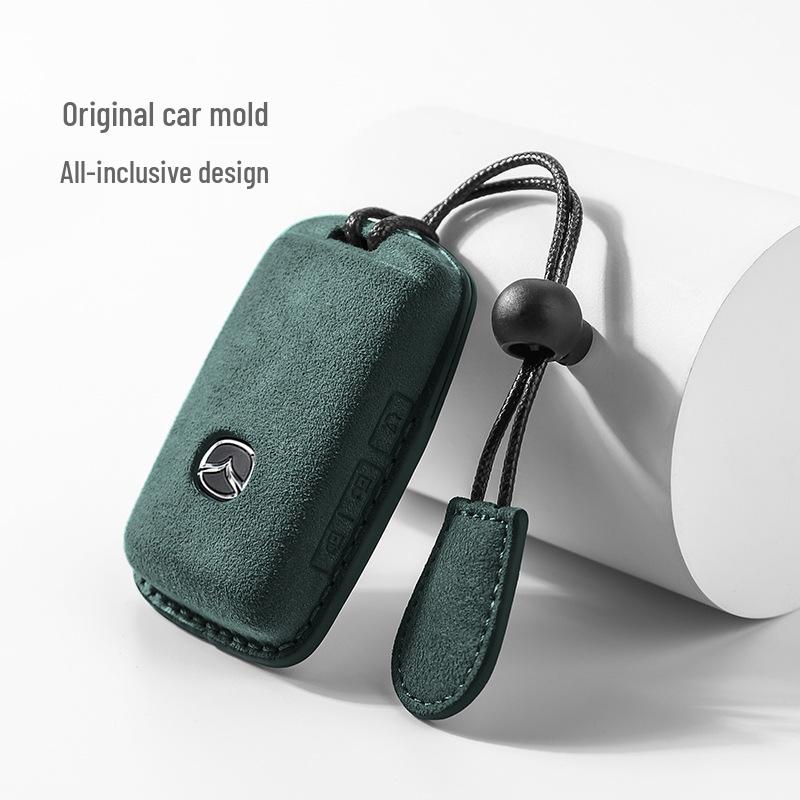 Suede Key Case for Mazda 3, CX-4/5, Atenza, CX-30