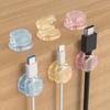 6Pcs Cable Organizers for Desk Invisible Cord Holder with Strong Suction Cup Automatic Locking & Release Cable Clip