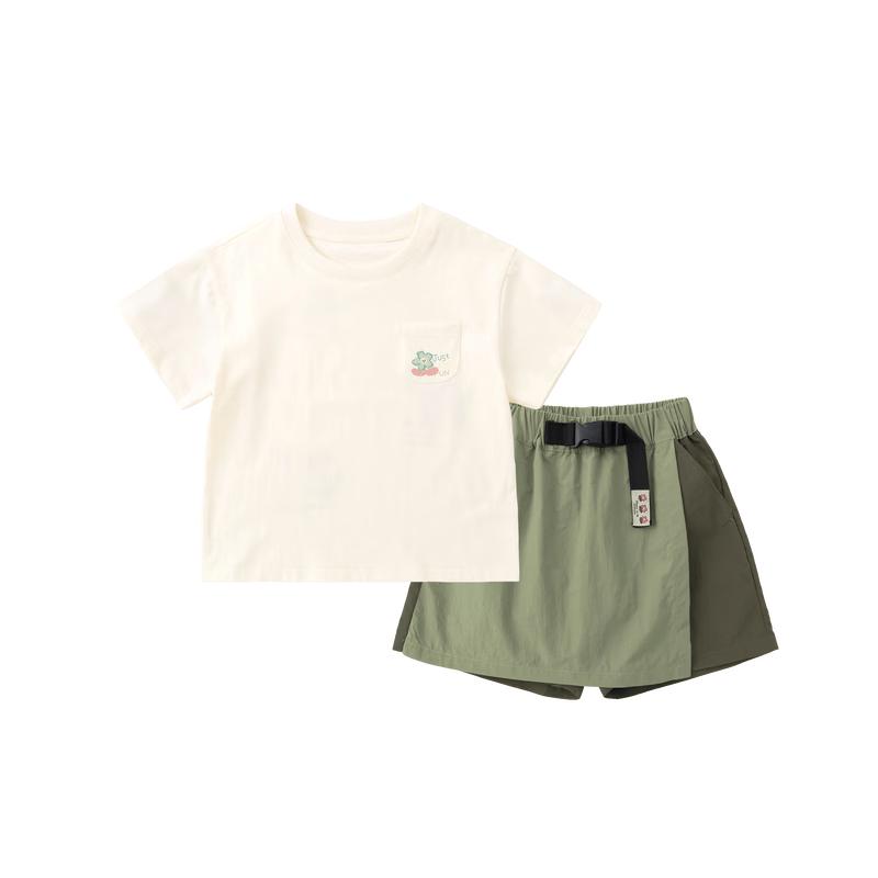 Girls  Summer Outdoor Two-Piece Suit 100