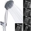 Handheld Shower Head ABS Chrome Plated Modern Minimalist Spray Massage Rainfall Bathroom Spa High Pressure Handheld Shower Head