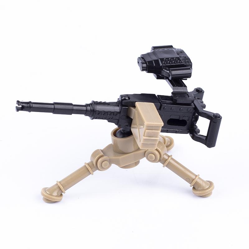 MOC WW2 Militärpistole Kanone Bausteine Schwere Waffen Kriegsszene Soldaten Armee Figuren Zubehör Waffen Steine Spielzeug