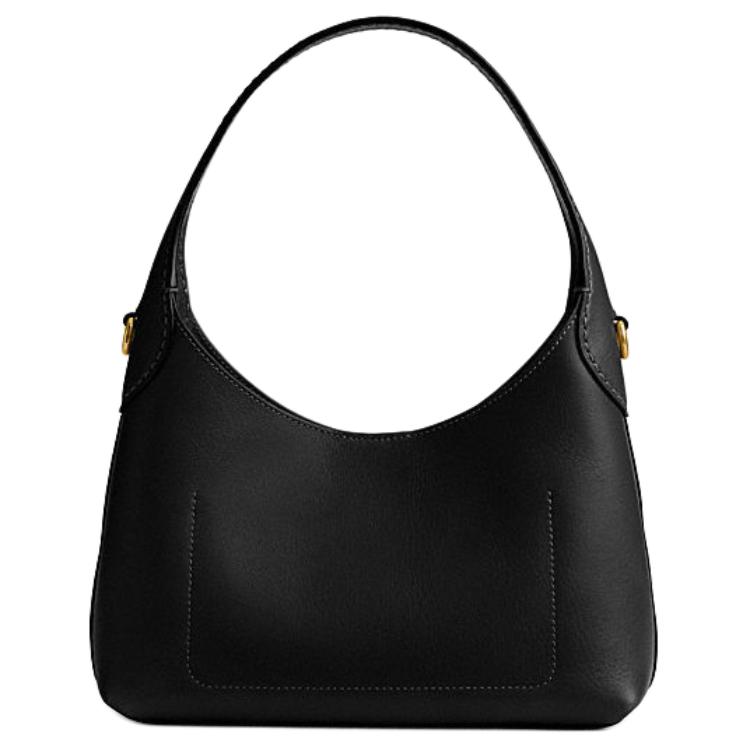 Coach Brooklyn 23 Logo Magnetic Closure Leather Tote Shoulder Bag Medium Women Handbags Black CW614-B4BK