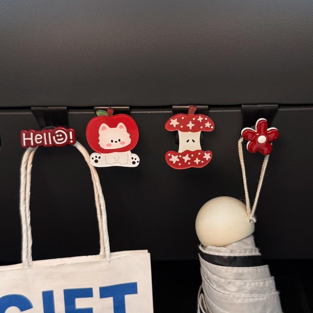 Cartoon Pattern Car Storage Hook Universal Hidden Glove Box Hanger Large Load-Bearing Car Organizer Clips